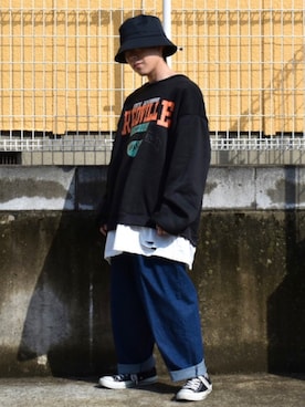 「UNIQLO（ユニクロ）の50色ソックス（消臭機能付き）（ソックス/靴下）」を使った、梅雨さん（メンズ・158cm）の春コーディネート