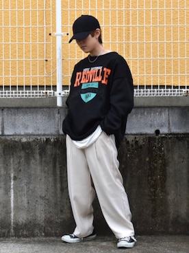 「UNIQLO（ユニクロ）の50色ソックス（消臭機能付き）（ソックス/靴下）」を使った、梅雨さん（メンズ・158cm）の春コーディネート