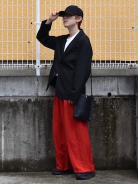 「春夏コーデ」｜「GU（ジーユー）のアイテム（ファッション雑貨）」を使った、梅雨さん（メンズ・158cm）の春コーディネート