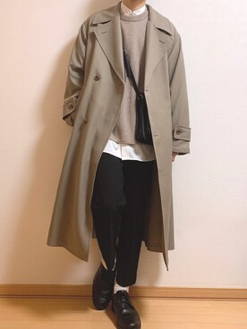 えあろさん（メンズ・169cm）の冬コーディネート