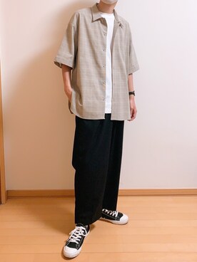 えあろさん（メンズ・169cm）の春コーディネート