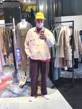 「CLANE（クラネ）のアイテム（トップス）」を使った、takukatsukawaさん（メンズ・177cm）の春コーディネート