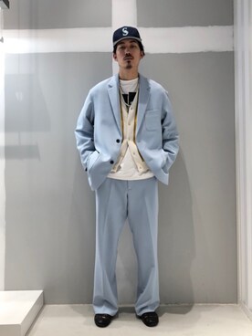 「JOINT WORKS（ジョイントワークス）のアイテム（テーラードジャケット）」を使った、takukatsukawaさん（メンズ・177cm）の春コーディネート