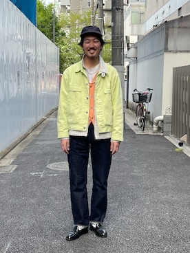 「tone（トーン）のアイテム（ジャケット/アウター）」を使った、takukatsukawaさん（メンズ・177cm）の春コーディネート
