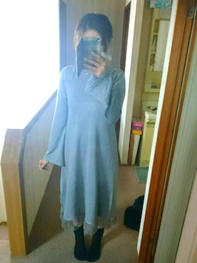 「RAY CASSIN（レイカズン）のアイテム（アクセサリー）」を使った、ぴんさん（レディース・158cm）の冬コーディネート