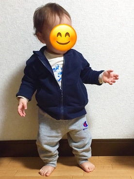 「はだし」｜miさん（キッズ・70cm）の春コーディネート