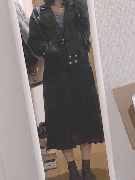 「BUBBLES（バブルス）のアイテム（ジャケット/アウター）」を使った、コカリさん（レディース・158cm）の秋コーディネート