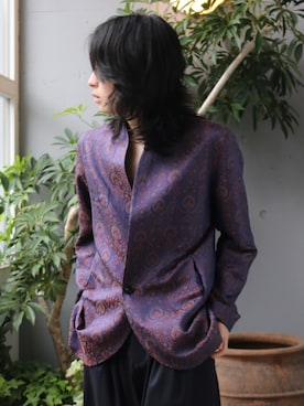 「YANTOR（ヤントル）のアイテム（ジャケット/アウター）」を使った、山崎慶太朗　GARDEN渋谷さん（メンズ・171cm）の夏コーディネート