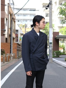 「VERYNERD（ベリーナード）のアイテム」を使った、山崎慶太朗　GARDEN渋谷さん（メンズ・171cm）の夏コーディネート