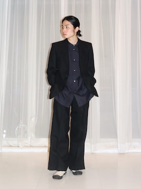 「ROBES&CONFECTIONS（ローブスコンフェクションズ）のアイテム（ジャケット/アウター）」を使った、山崎慶太朗　GARDEN渋谷さん（メンズ・171cm）の夏コーディネート