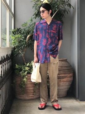 「VERYNERD（ベリーナード）のアイテム」を使った、山崎慶太朗　GARDEN渋谷さん（メンズ・171cm）の夏コーディネート