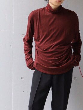 「SYU.HOMME/FEMM（シュウ）のアイテム」を使った、山崎慶太朗　GARDEN渋谷さん（メンズ・171cm）の秋コーディネート