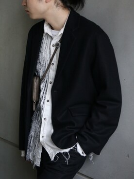 「LEH（レー）のアイテム」を使った、山崎慶太朗　GARDEN渋谷さん（メンズ・171cm）の冬コーディネート