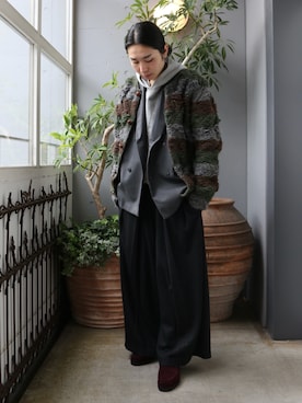 「FRANK LEDER（フランクリーダー）のアイテム（ジャケット/アウター）」を使った、山崎慶太朗　GARDEN渋谷さん（メンズ・171cm）の冬コーディネート