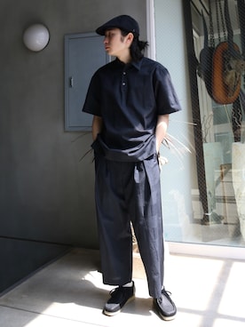 「URU（ウル）のアイテム（スラックス）」を使った、山崎慶太朗　GARDEN渋谷さん（メンズ・171cm）の春コーディネート