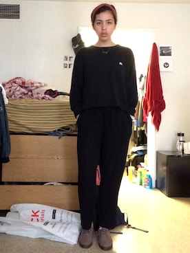 「アイテム（カチューシャ、オレンジ系）」を使った、Isabellaさん（レディース・173cm）の春コーディネート