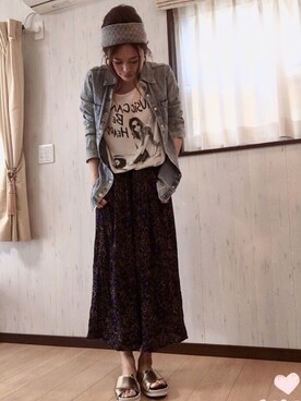 「着まわしコーデ」｜「アイテム（その他）」を使った、akina622さんちびーずさん（レディース・167cm）の夏コーディネート