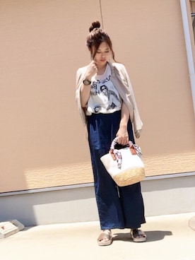 「Heather（ヘザー）のアイテム」を使った、akina622さんちびーずさん（レディース・167cm）の夏コーディネート