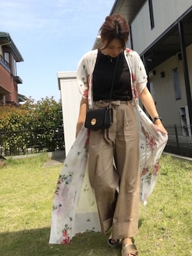 「H&M（エイチ・アンド・エム）のアイテム」を使った、akina622さんちびーずさん（レディース・167cm）の夏コーディネート