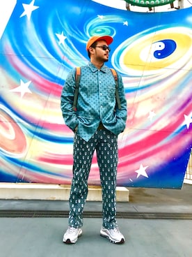 「my panda(マイパンダ)のアイテム」を使った、PuuuuNさん(メンズ・172cm)の秋コーディネート