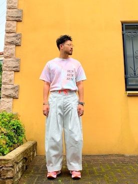 「SASQUATCHfabrix.（サスクワァッチファブリックス）のアイテム」を使った、PuuuuNさん（メンズ・172cm・20代）の夏コーディネート