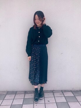 マジェスティックレゴンHEPFIVE店スタッフさん（レディース・163cm）の冬コーディネート