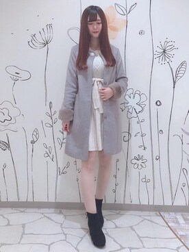 「パステルコーデ」｜マジェスティックレゴンHEPFIVE店スタッフさん（レディース・163cm）の冬コーディネート