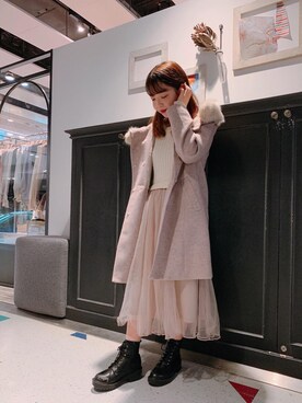 マジェスティックレゴンHEPFIVE店スタッフさん(レディース・155cm)の冬コーディネート