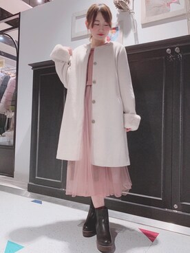 マジェスティックレゴンHEPFIVE店スタッフさん(レディース・155cm)の冬コーディネート
