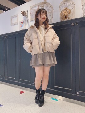 マジェスティックレゴンHEPFIVE店スタッフさん(レディース・155cm)の冬コーディネート