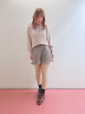 マジェスティックレゴンHEPFIVE店スタッフさん（レディース・155cm）の冬コーディネート