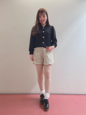 マジェスティックレゴンHEPFIVE店スタッフさん（レディース・155cm）の冬コーディネート