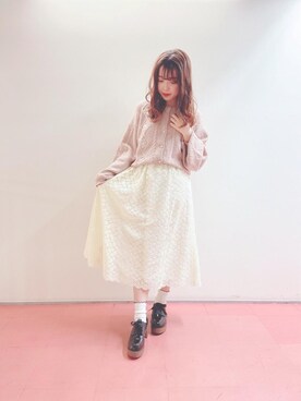 マジェスティックレゴンHEPFIVE店スタッフさん（レディース・155cm）の冬コーディネート