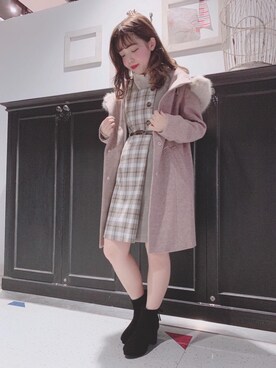 マジェスティックレゴンHEPFIVE店スタッフさん(レディース・155cm)の冬コーディネート