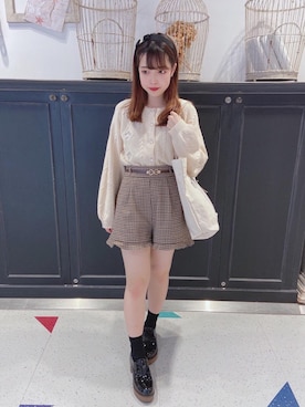 マジェスティックレゴンHEPFIVE店スタッフさん（レディース・155cm）の冬コーディネート