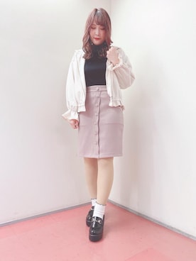 マジェスティックレゴンHEPFIVE店スタッフさん(レディース・155cm)の春コーディネート