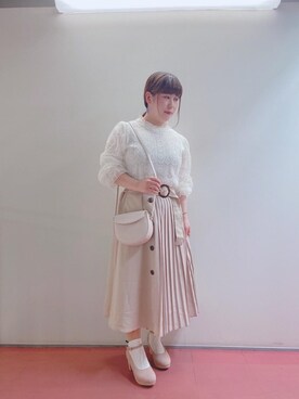 マジェスティックレゴンHEPFIVE店スタッフさん(レディース・155cm)の春コーディネート
