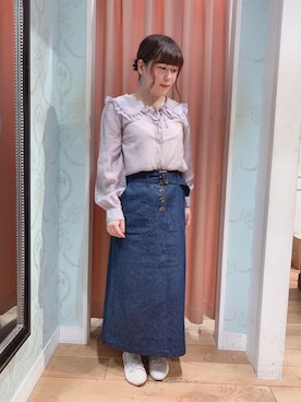 マジェスティックレゴンHEPFIVE店スタッフさん（レディース・155cm）の夏コーディネート