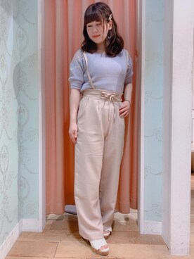 マジェスティックレゴンHEPFIVE店スタッフさん（レディース・155cm）の夏コーディネート
