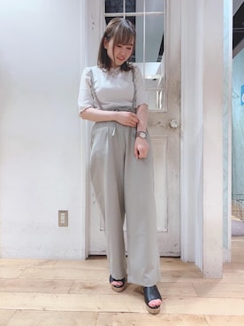 マジェスティックレゴンHEPFIVE店スタッフさん（レディース・155cm）の夏コーディネート