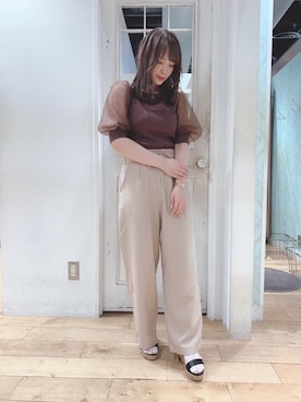 マジェスティックレゴンHEPFIVE店スタッフさん（レディース・155cm）の夏コーディネート