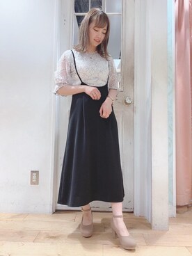 マジェスティックレゴンHEPFIVE店スタッフさん（レディース・155cm）の秋コーディネート