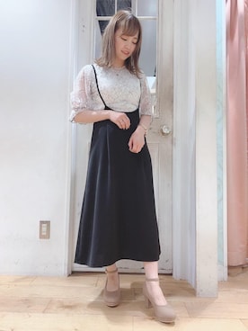 マジェスティックレゴンHEPFIVE店スタッフさん（レディース・155cm）の秋コーディネート