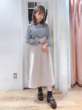 マジェスティックレゴンHEPFIVE店スタッフさん（レディース・155cm）の秋コーディネート