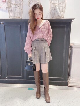 マジェスティックレゴンHEPFIVE店スタッフさん(レディース・155cm)の秋コーディネート