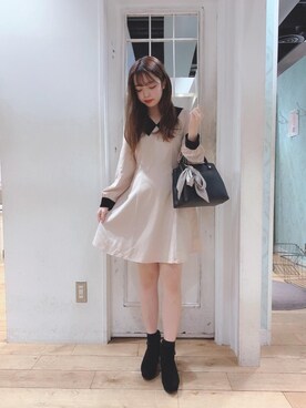 マジェスティックレゴンHEPFIVE店スタッフさん（レディース・155cm）の冬コーディネート