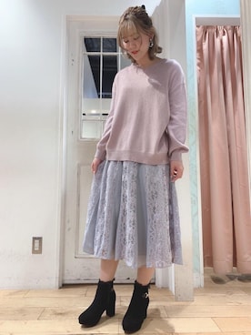 マジェスティックレゴンHEPFIVE店スタッフさん(レディース・155cm)の冬コーディネート
