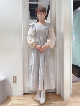 マジェスティックレゴンHEPFIVE店スタッフさん（レディース・152cm）の春コーディネート