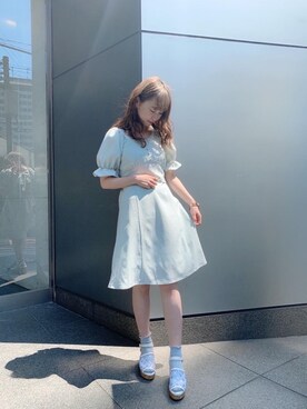 マジェスティックレゴンHEPFIVE店スタッフさん(レディース・153cm)の春コーディネート