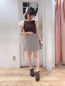 マジェスティックレゴンHEPFIVE店スタッフさん(レディース・153cm)の夏コーディネート